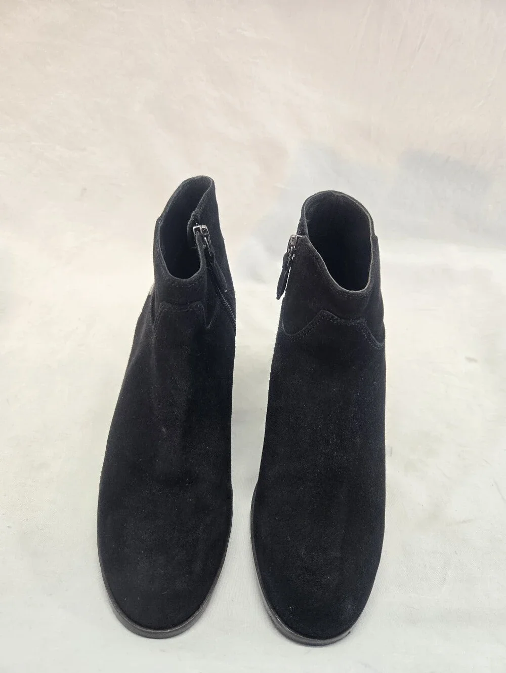 Tory Burch Everly Women's Size 8M Black Suede Block Heel Ankle Boots
